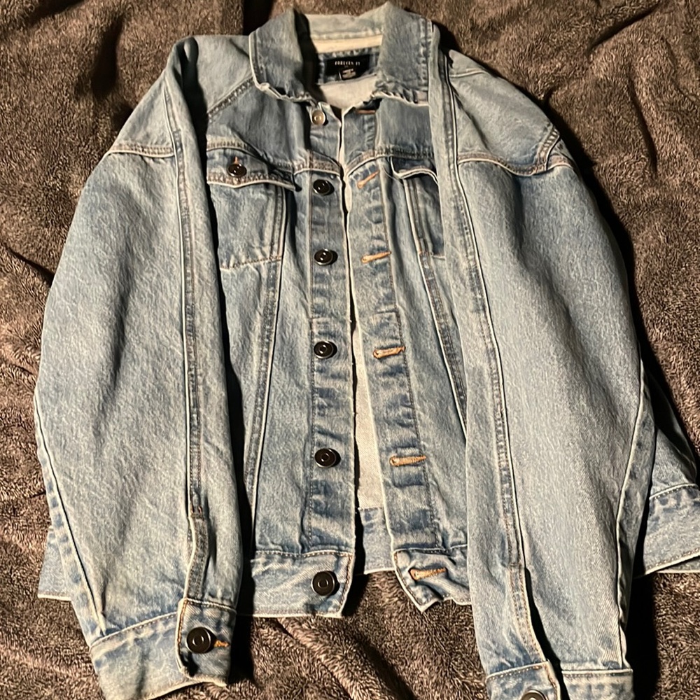 Forever 21 oversize denim jacket